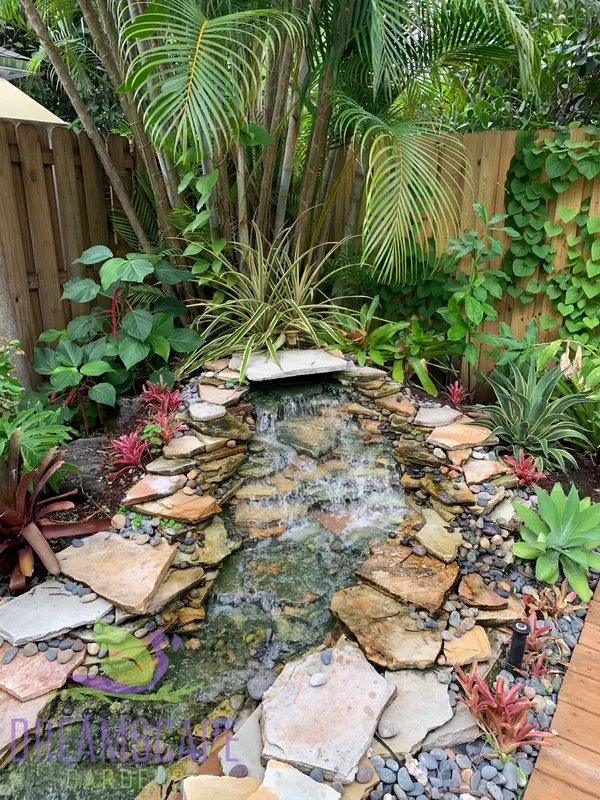 Boca Raton estate garden — luxury tropical landscape installation by Dreamscape Gardens