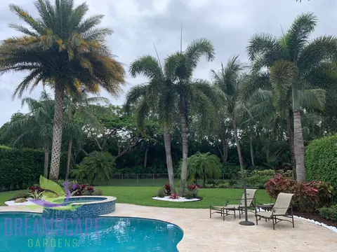 Custom water feature installation in South Florida