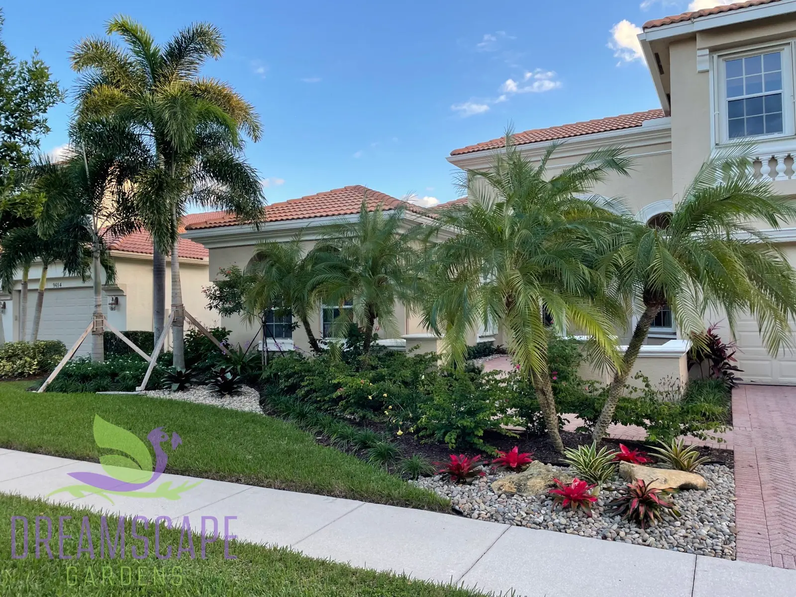 Garden stewardship visit — hand-pruned tropical planting in South Florida estate