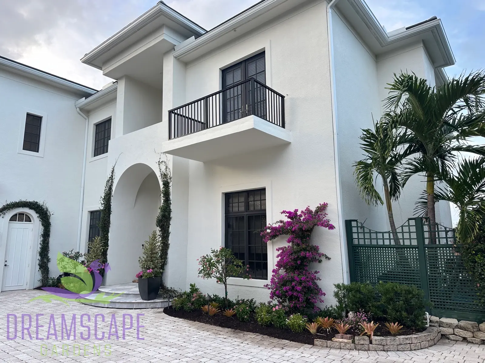 Water-wise tropical garden — South Florida estate with drought-tolerant design